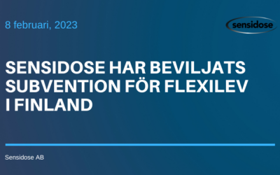 Sensidose har beviljats subvention för Flexilev i Finland