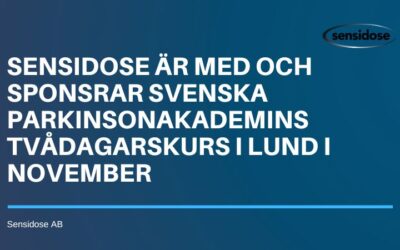 Sensidose är med och sponsrar Svenska Parkinsonakademins tvådagarskurs i Lund i November